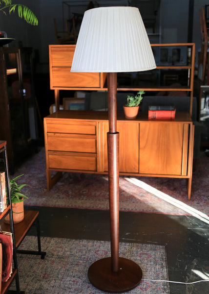 Vintage Solid Wood Floor Lamp