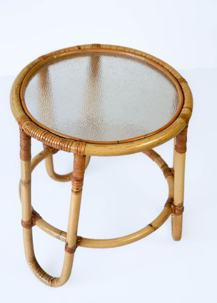 Cane Side Table (2 available)