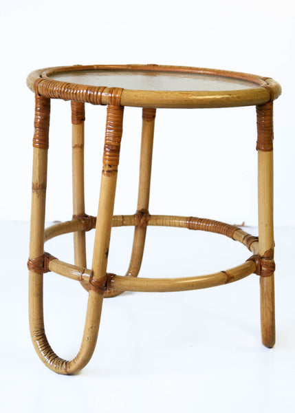 Cane Side Table (2 available)