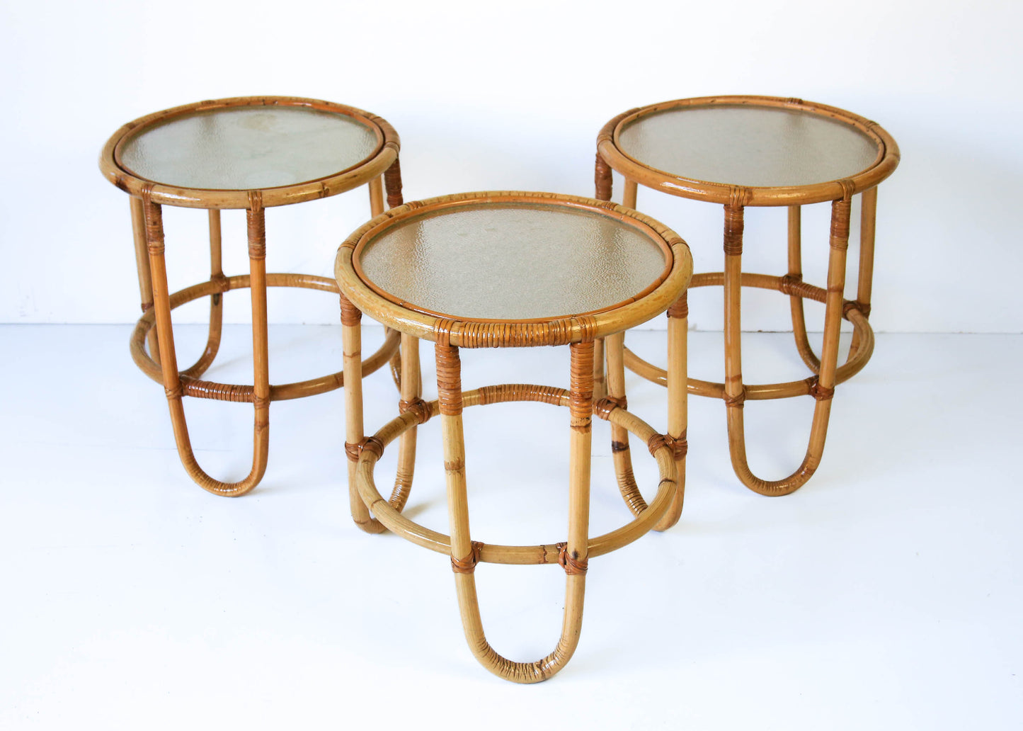 Cane Side Table (2 available)