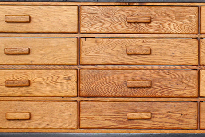Oak Haberdashery Cabinet with 16 Drawers