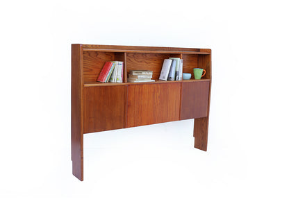 Vintage Oak Double  Bed Headboard