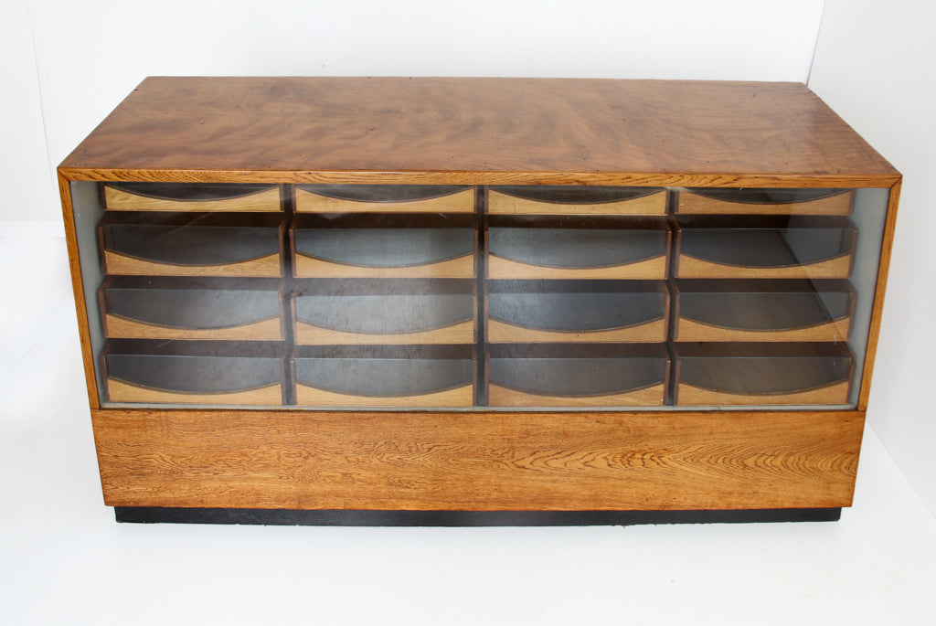 Oak Haberdashery Cabinet with 16 Drawers