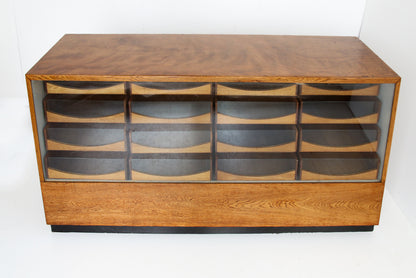 Oak Haberdashery Cabinet with 16 Drawers