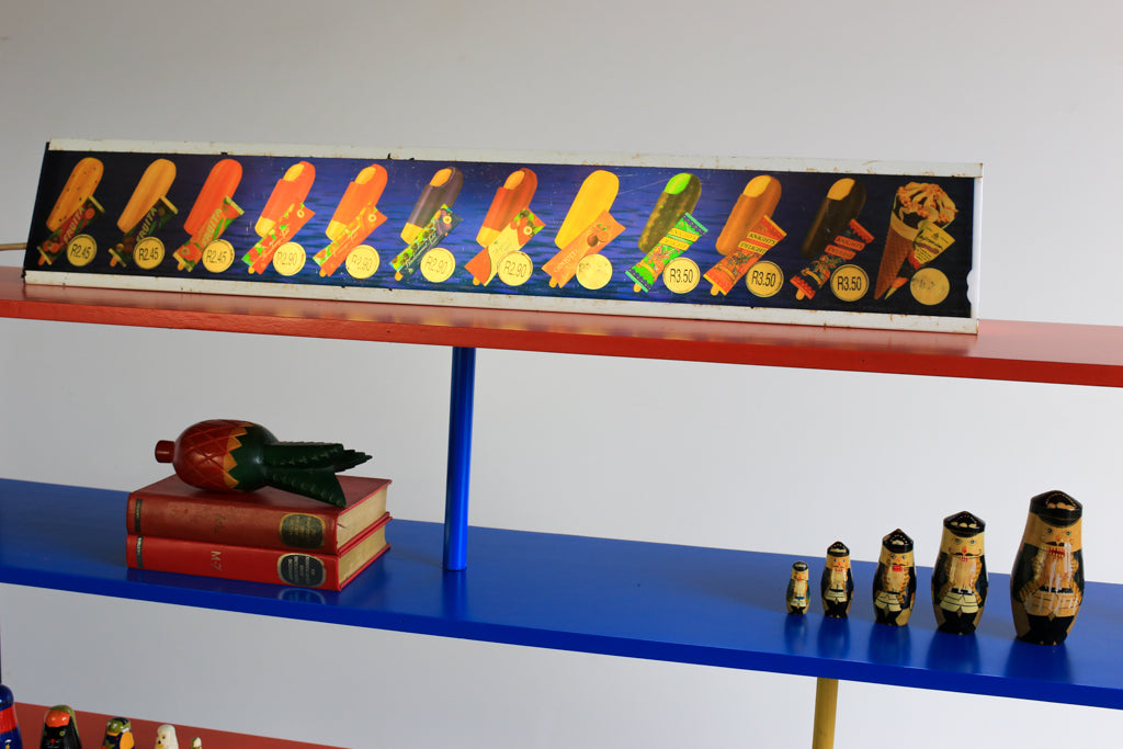 Vintage Ice Cream Advertisement Light Box