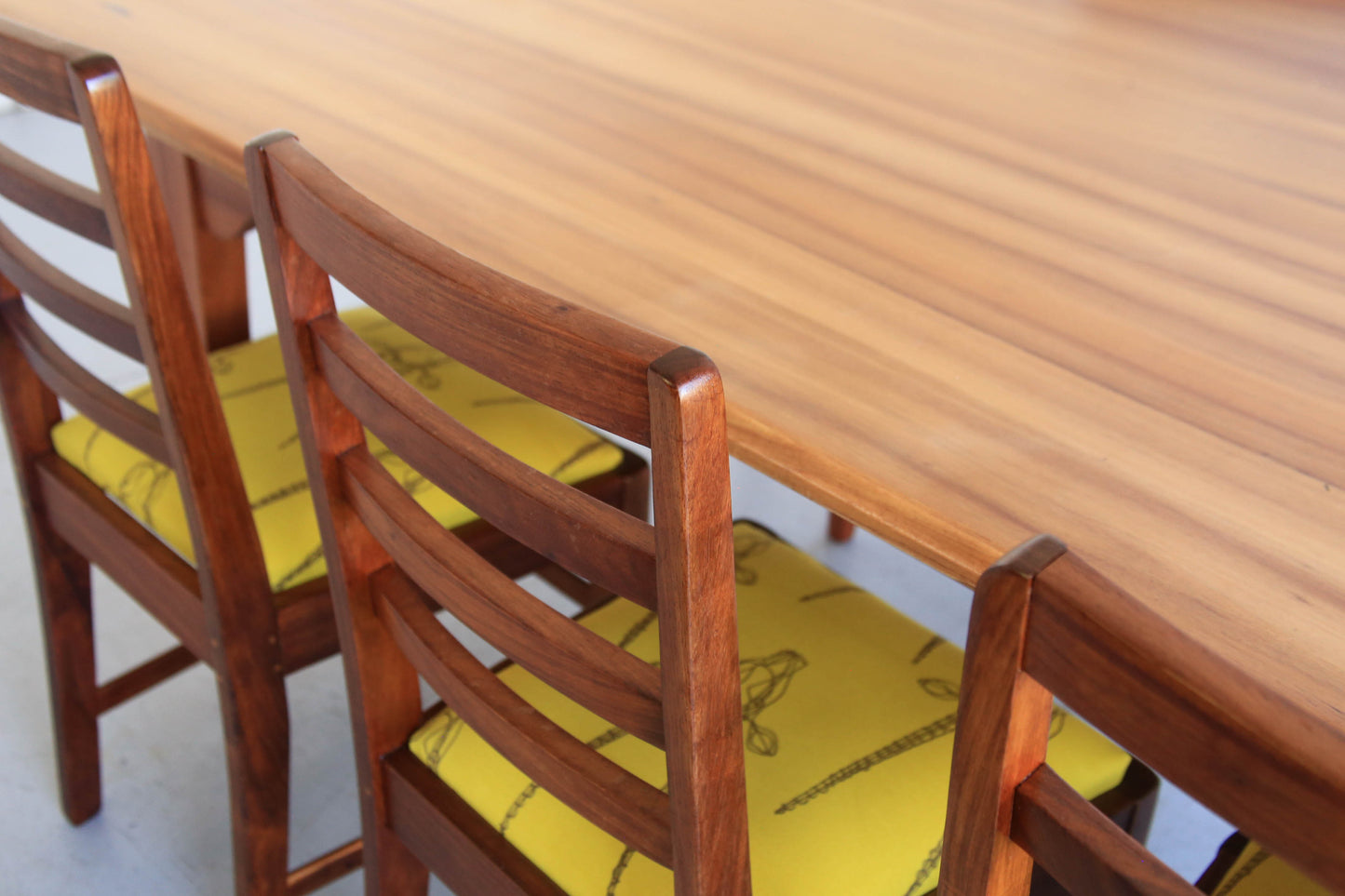Four Ladder Back Dining Chairs