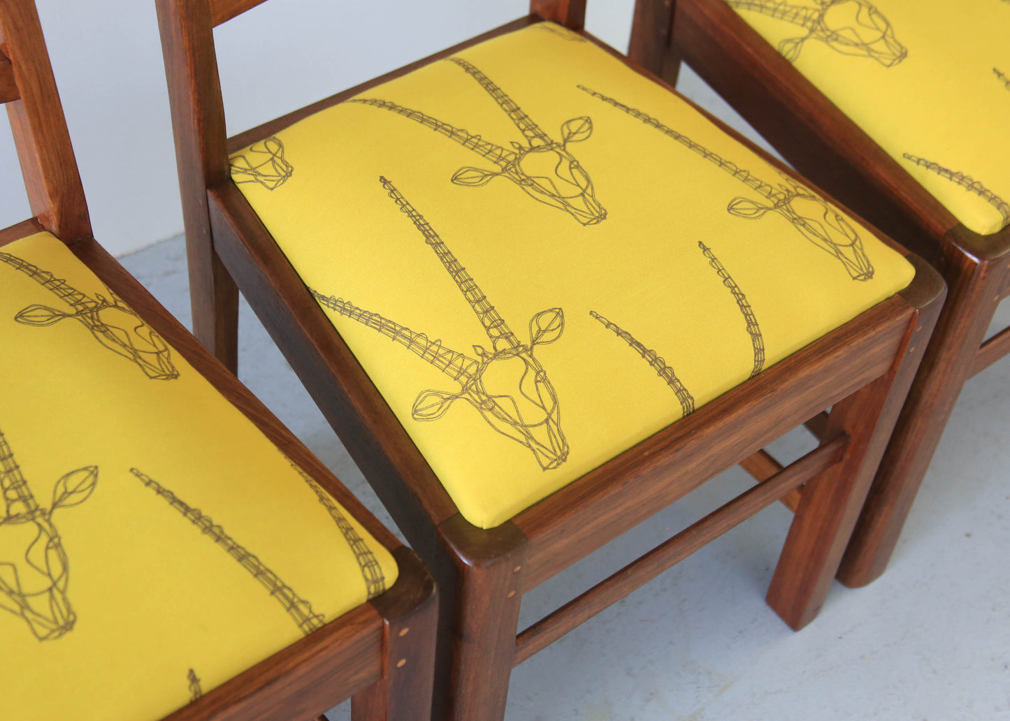 Four Ladder Back Dining Chairs