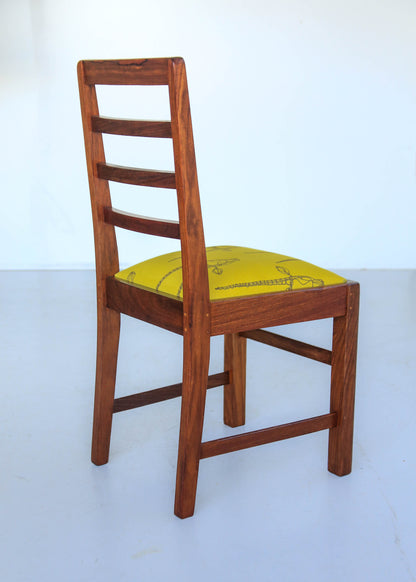 Four Ladder Back Dining Chairs