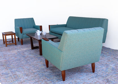 Pair of Airflex Armchairs and Three-seater Sofa - priced per item
