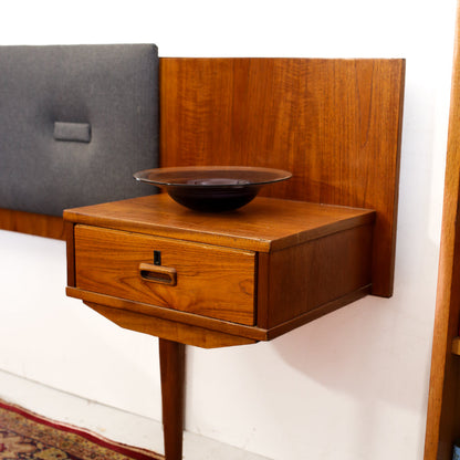 Double Bed Frystark Headboard with Pedestals