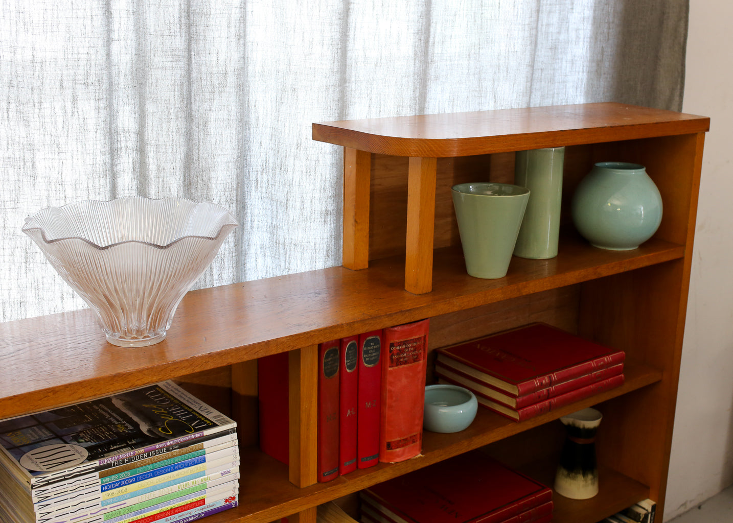 Solid Oak Art Deco Bookshelf