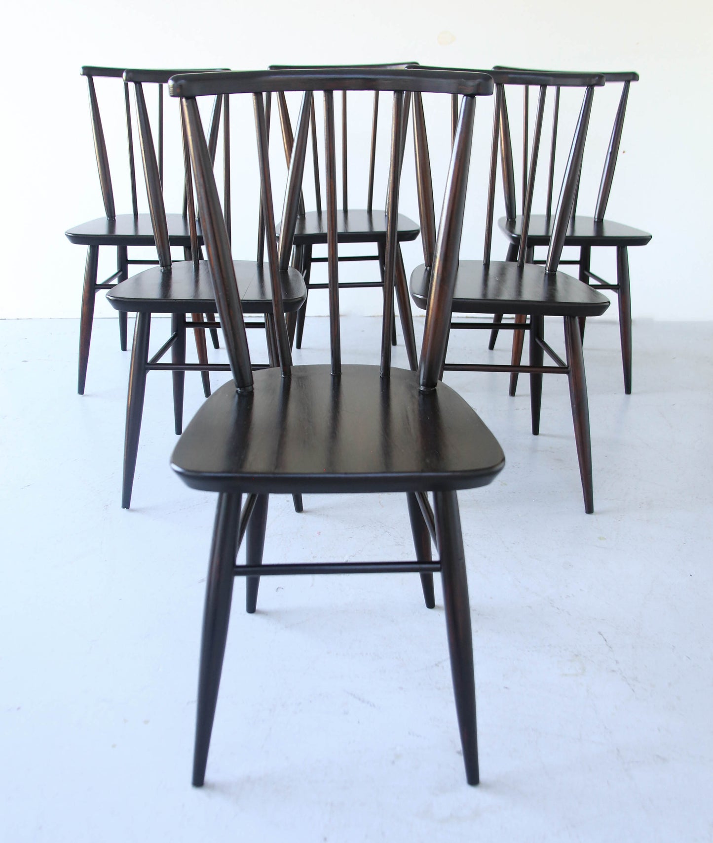 Six Quaker Dining Chairs