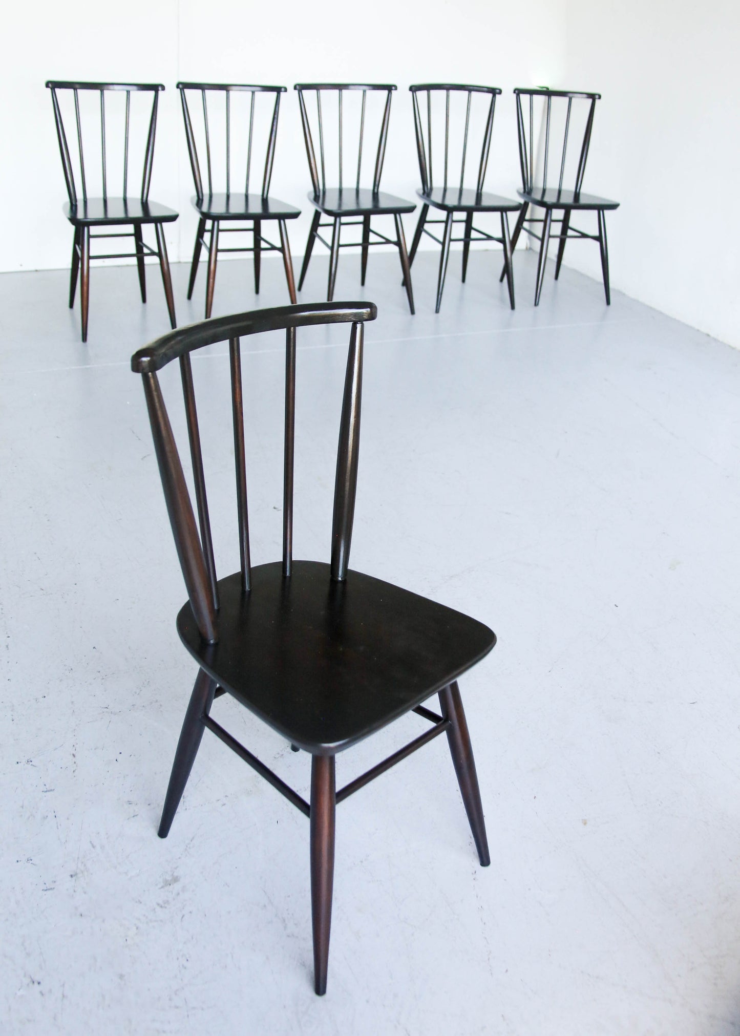 Six Quaker Dining Chairs