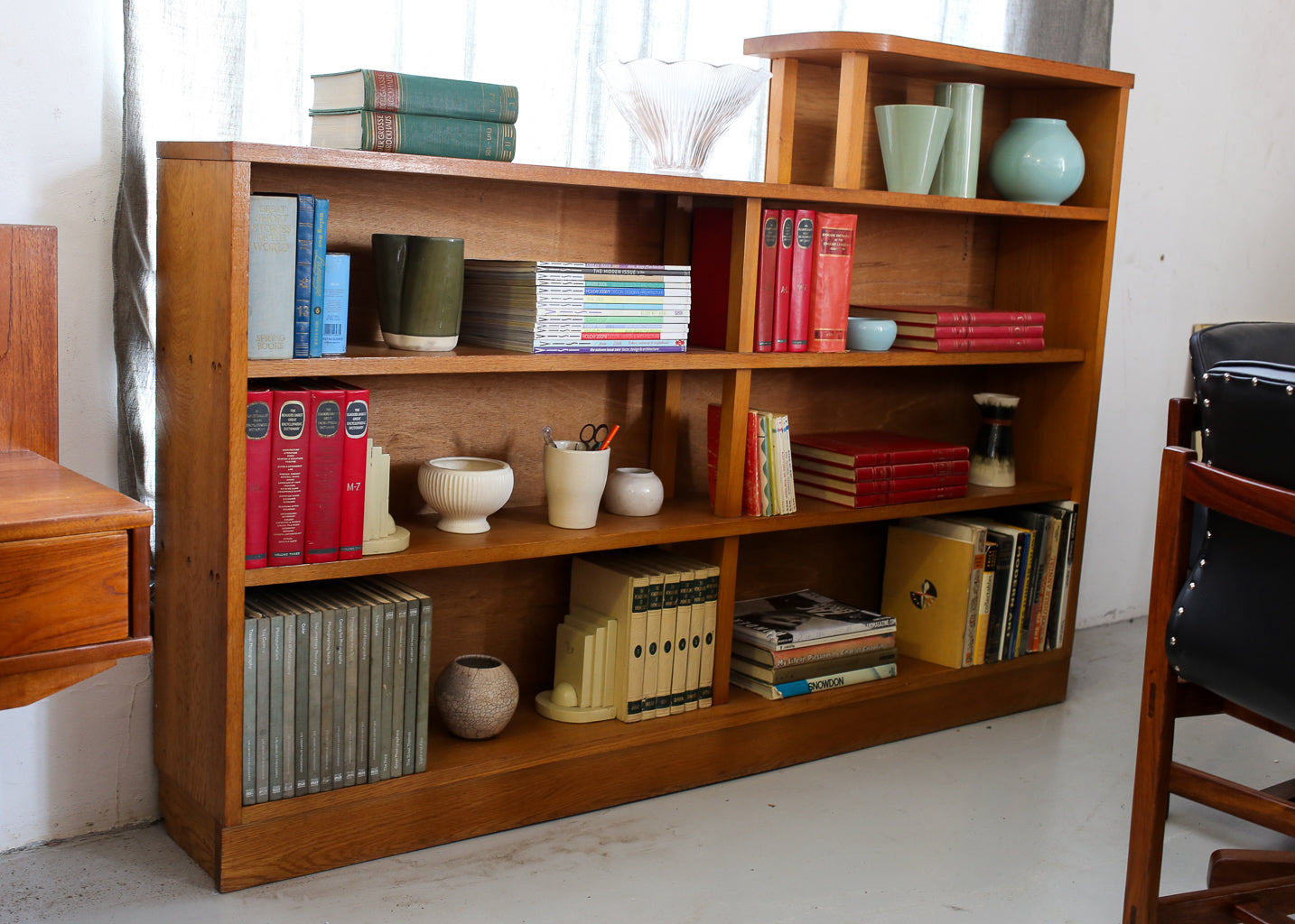 Solid Oak Art Deco Bookshelf