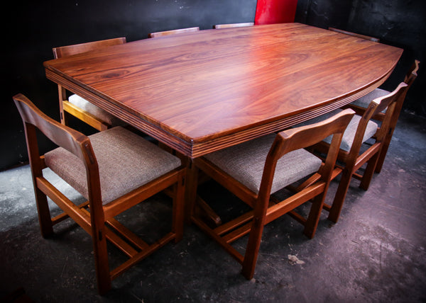 Large Solid Kiaat Dining or Boardroom Table