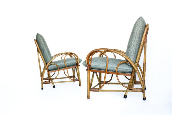 A Pair of Pretzel Cane Chairs
