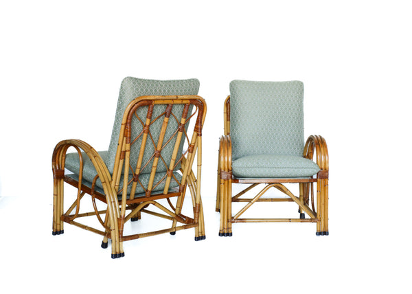 A Pair of Pretzel Cane Chairs