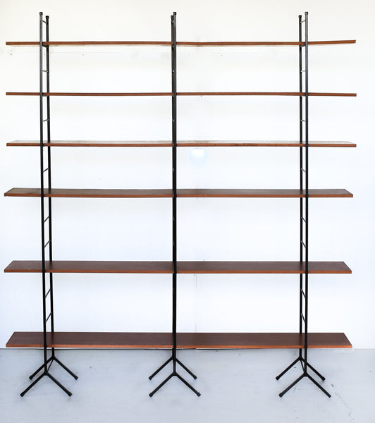 Vintage Tall Steel Ladder Frame Shelf