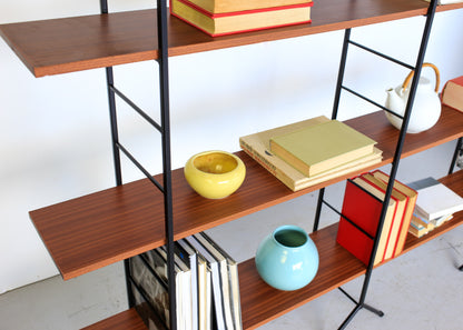 Vintage Tall Steel Ladder Frame Shelf