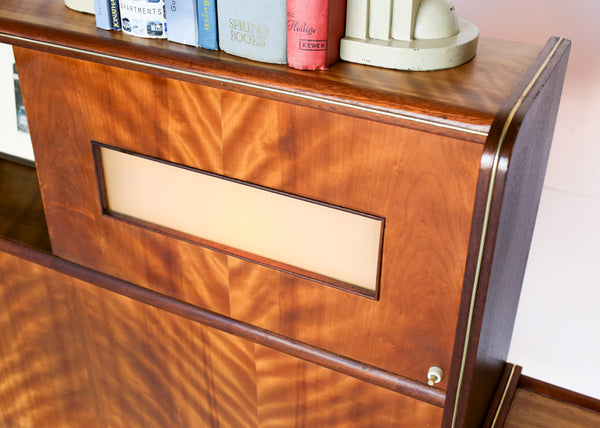Double Bed Headboard with Lights and Pedestals