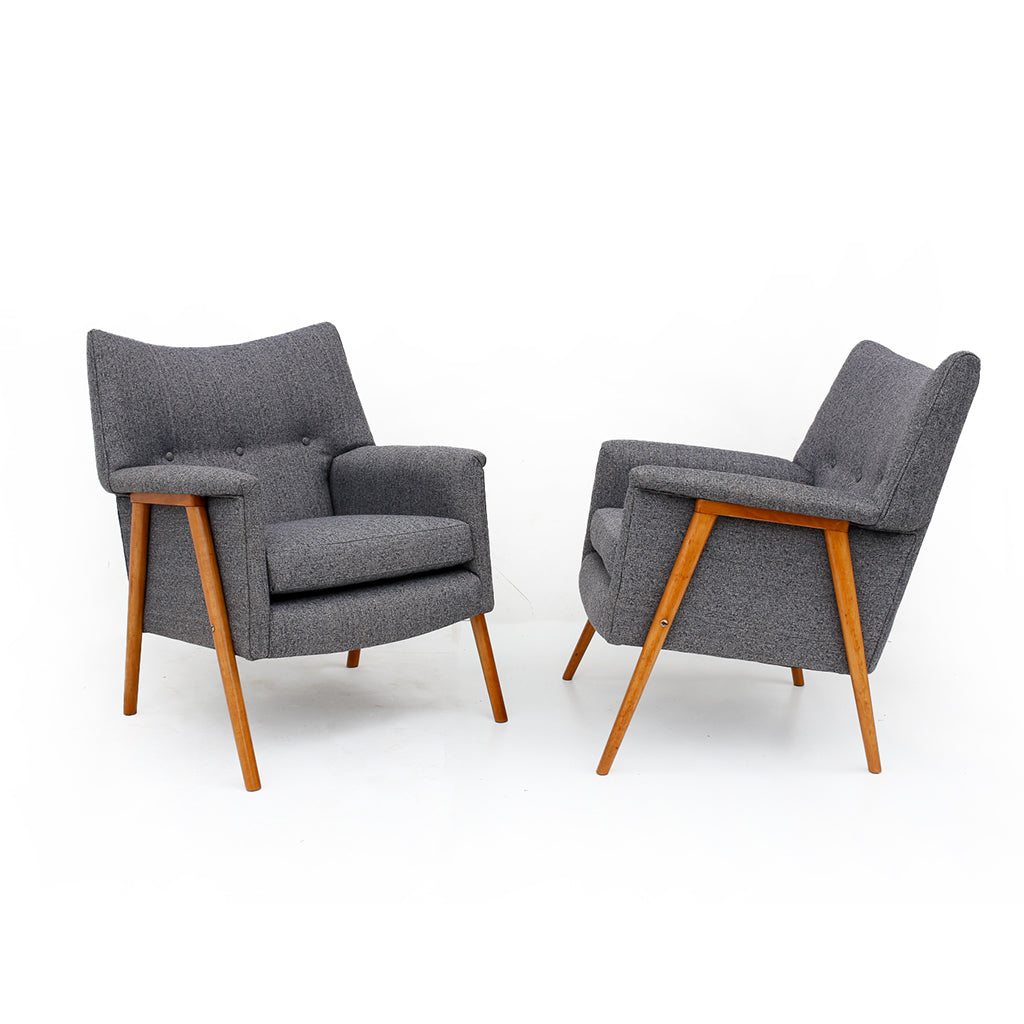 A Pair of Mid-century Danish Style Armchairs