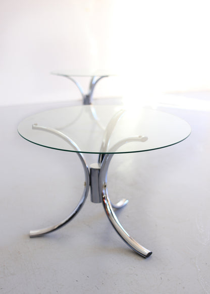 Steel and Chrome Side Tables - priced per unit