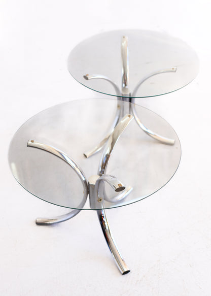 Steel and Chrome Side Tables - priced per unit