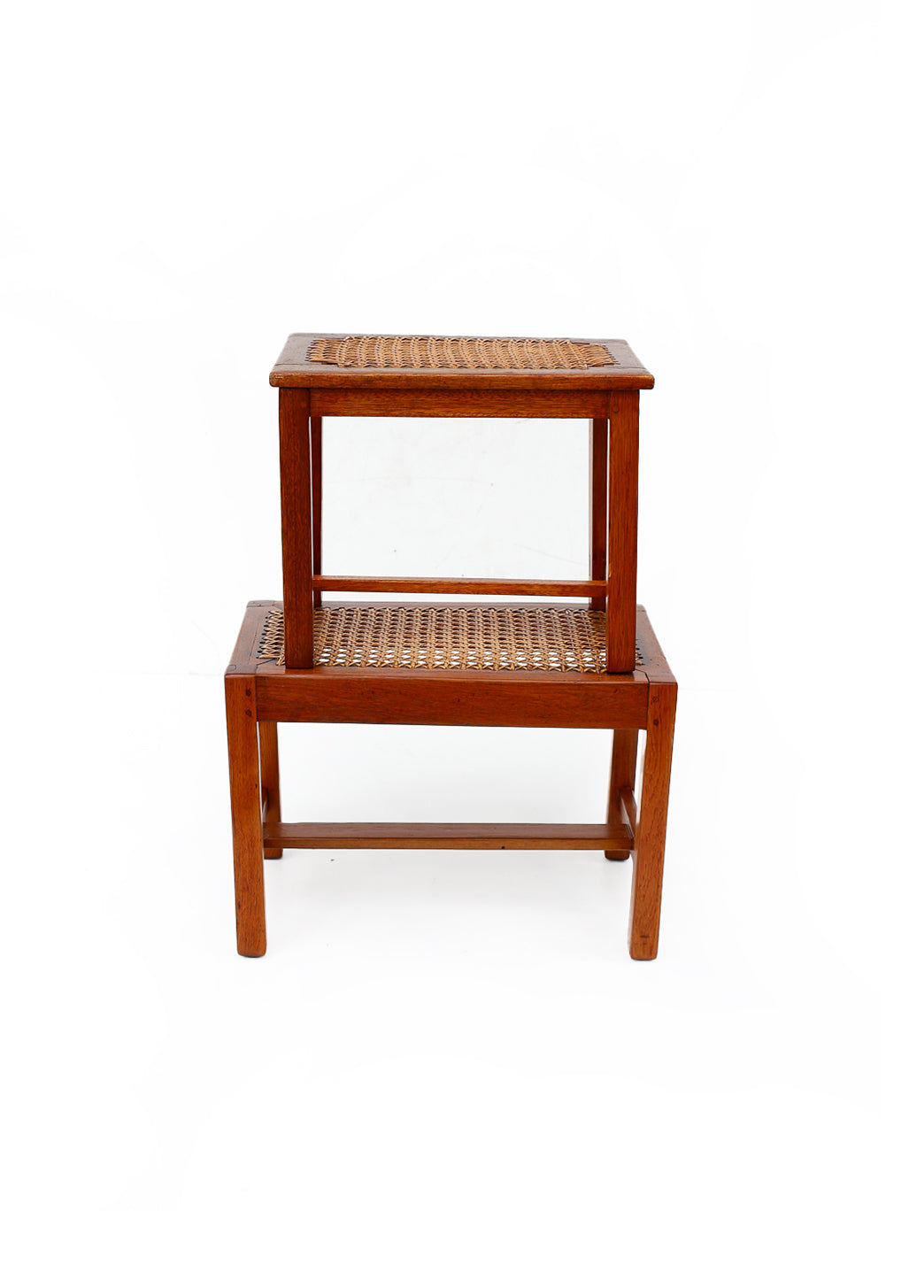 Pair of Antique Wicker Top Bankies