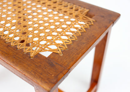 Pair of Antique Wicker Top Bankies