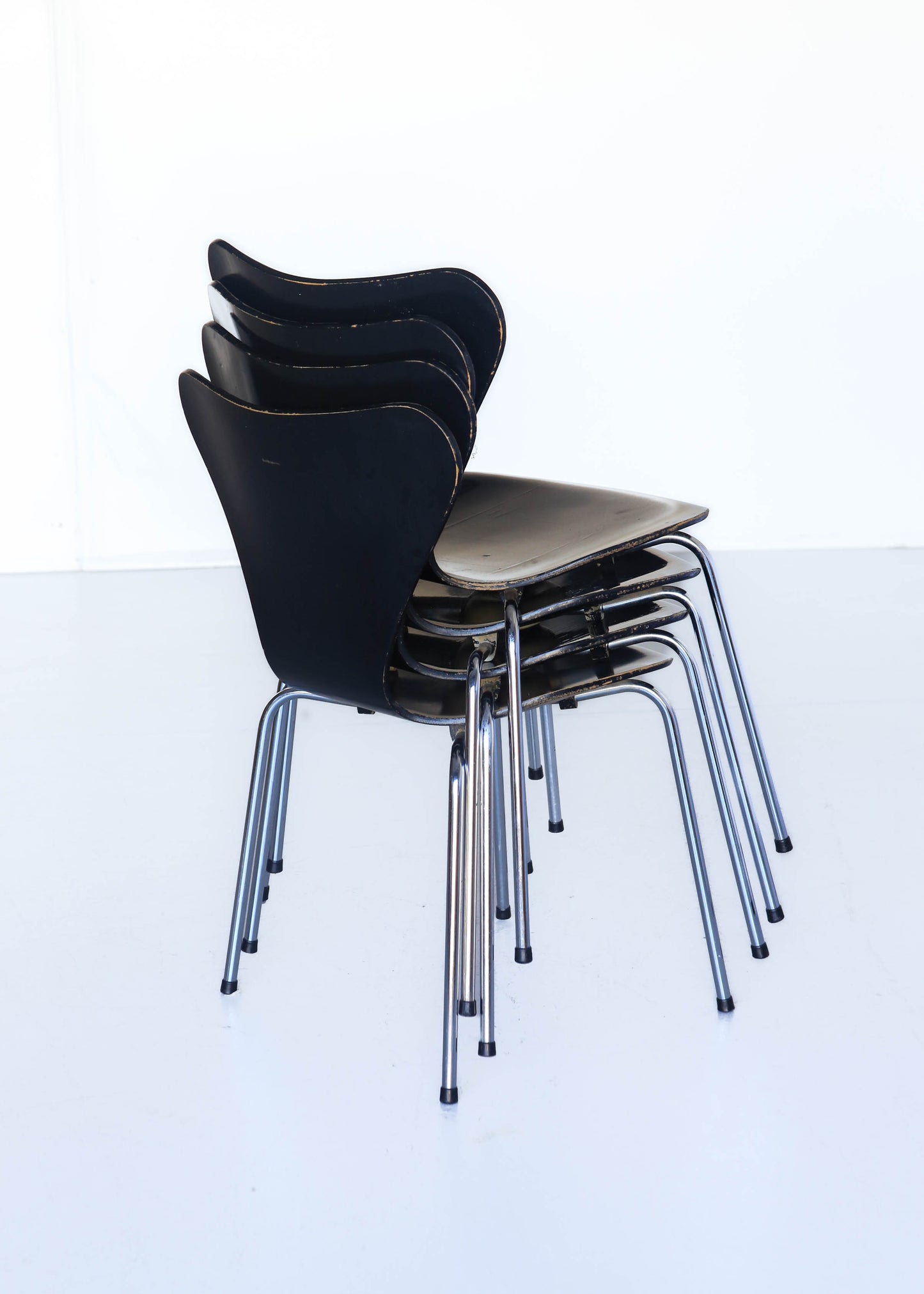 A Set of Four Series 7 Chairs by Arne Jacobson for Fritz Hansen