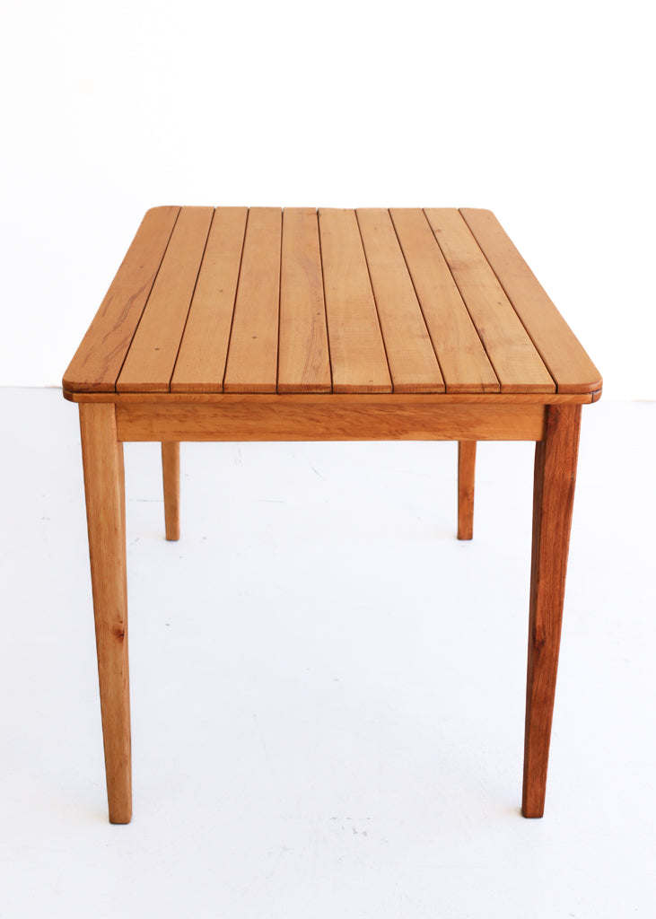 Vintage Solid Beech Kitchen Table