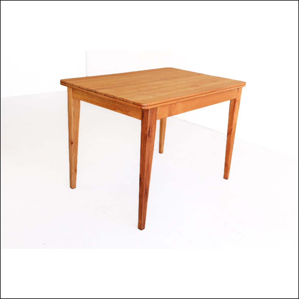 Vintage Solid Beech Kitchen Table