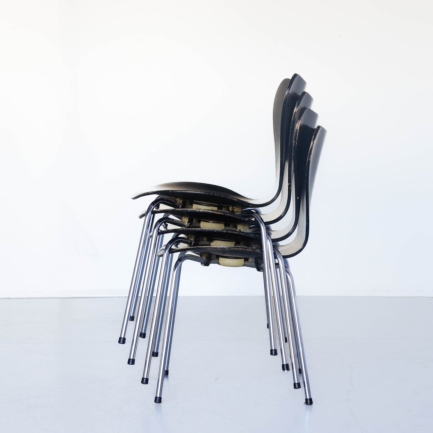 A Set of Four Series 7 Chairs by Arne Jacobson for Fritz Hansen