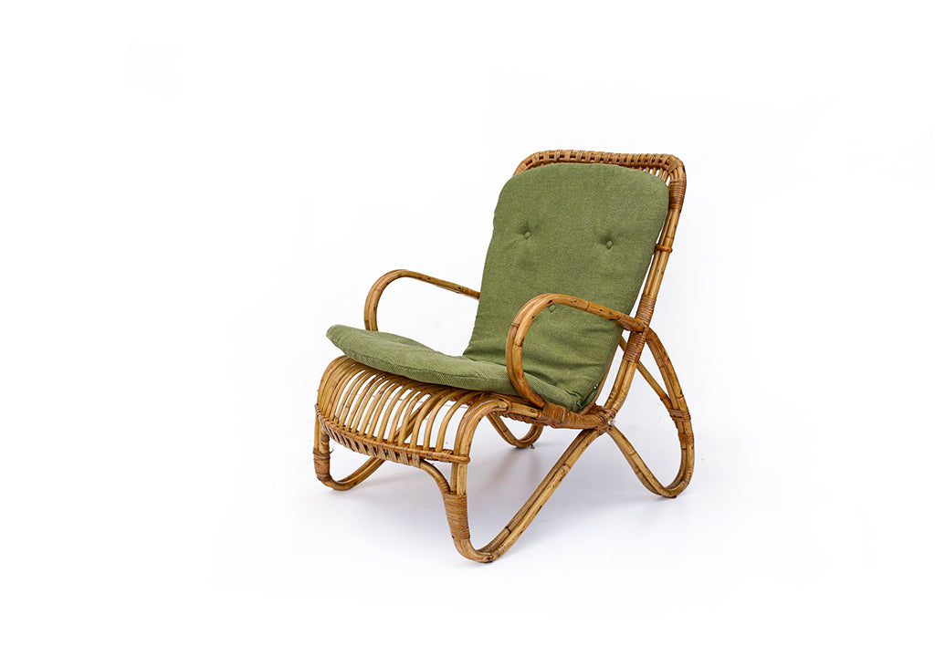 Two Vintage Cane Armchairs - priced per piece