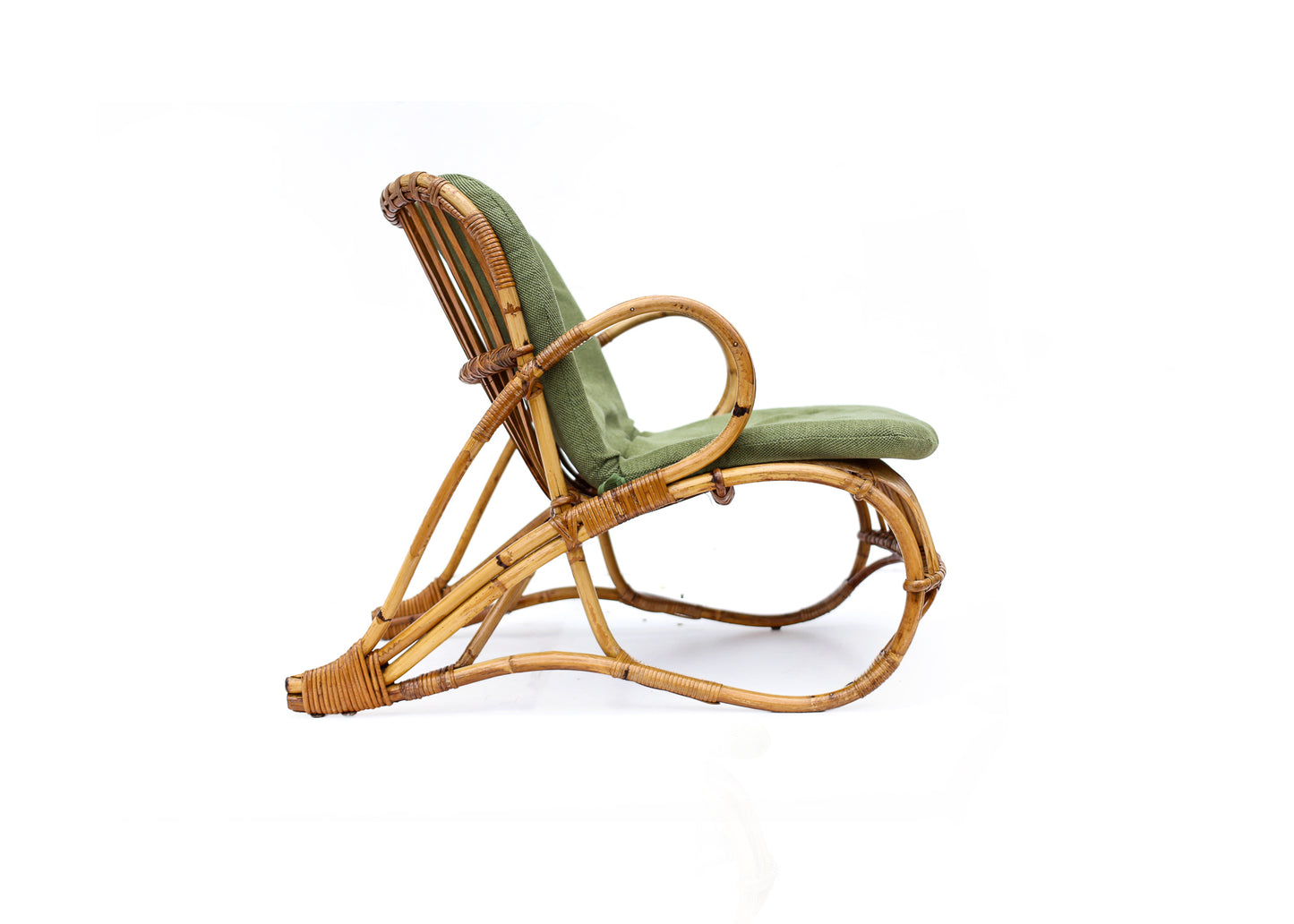 Two Vintage Cane Armchairs - priced per piece