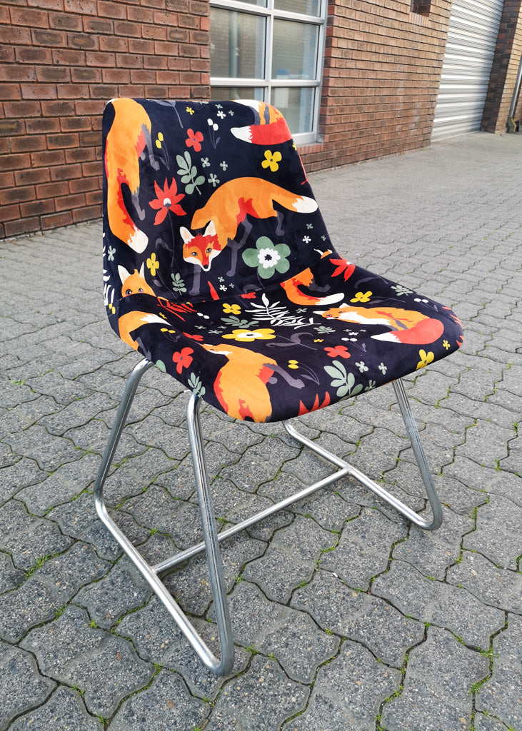 Four Covered Polyside Chairs by Robin Day for Hille
