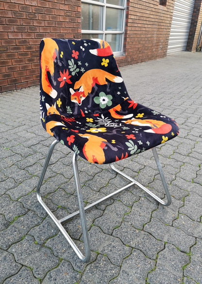 Four Covered Polyside Chairs by Robin Day for Hille