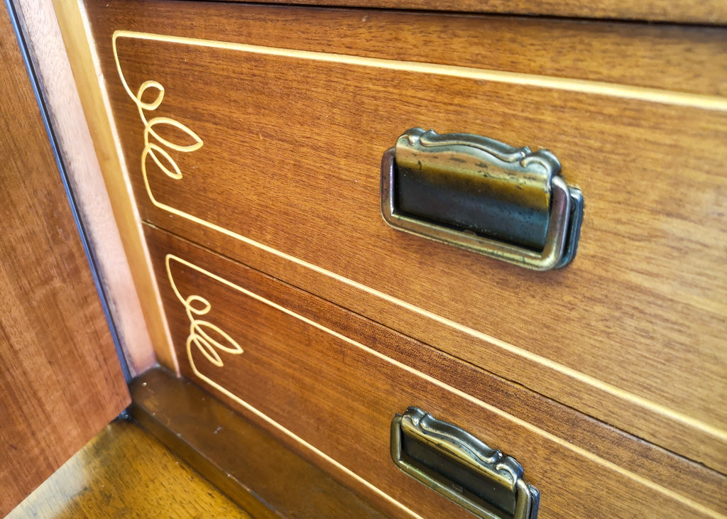 German Art Deco Wall Cabinet
