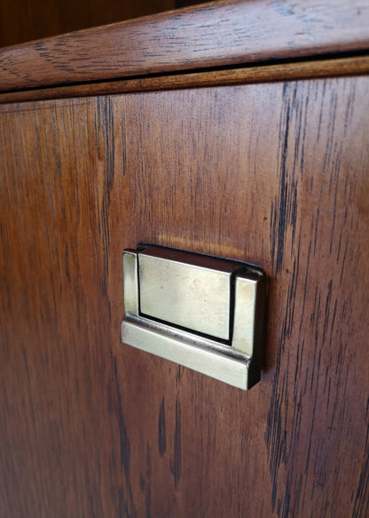 Three Piece Drexel Heritage Furnishings Illuminated Cabinet - 1970's