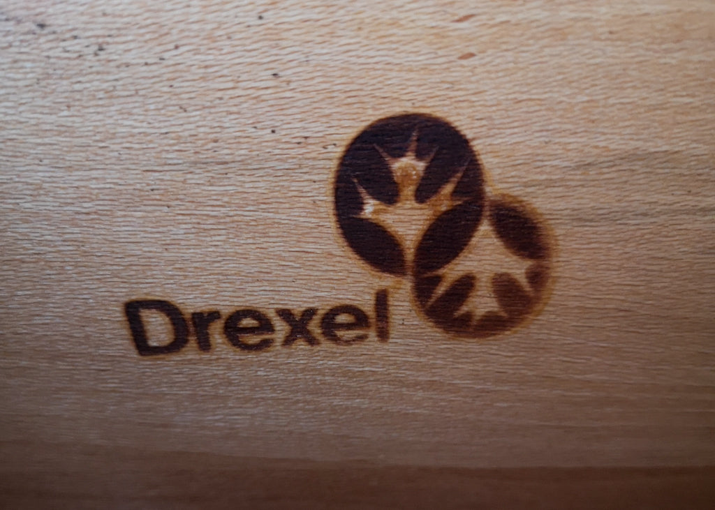 Three Piece Drexel Heritage Furnishings Illuminated Cabinet - 1970's