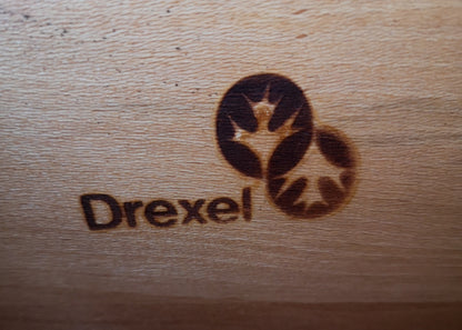 Three Piece Drexel Heritage Furnishings Illuminated Cabinet - 1970's