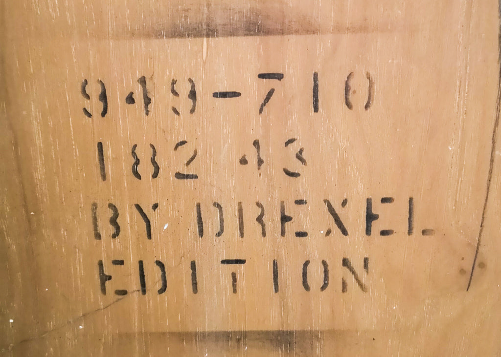 Three Piece Drexel Heritage Furnishings Illuminated Cabinet - 1970's