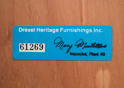 Three Piece Drexel Heritage Furnishings Illuminated Cabinet - 1970's