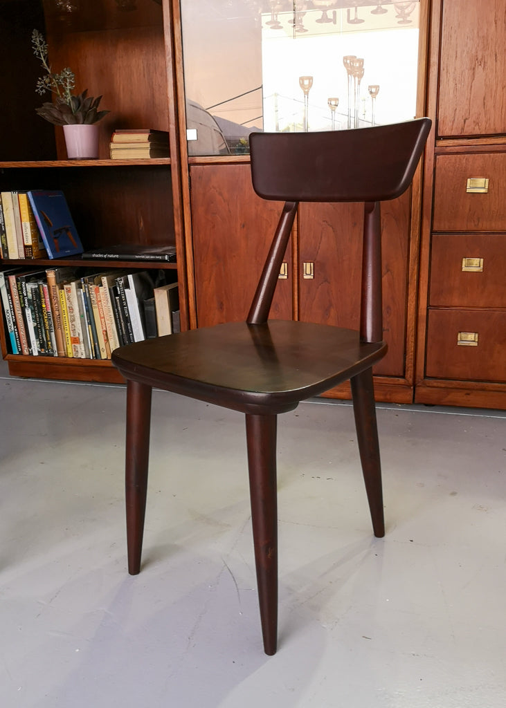 Six Imbuia Dining Chairs by EE Meyer for Binnehuis