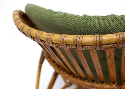Two Vintage Cane Armchairs - priced per piece