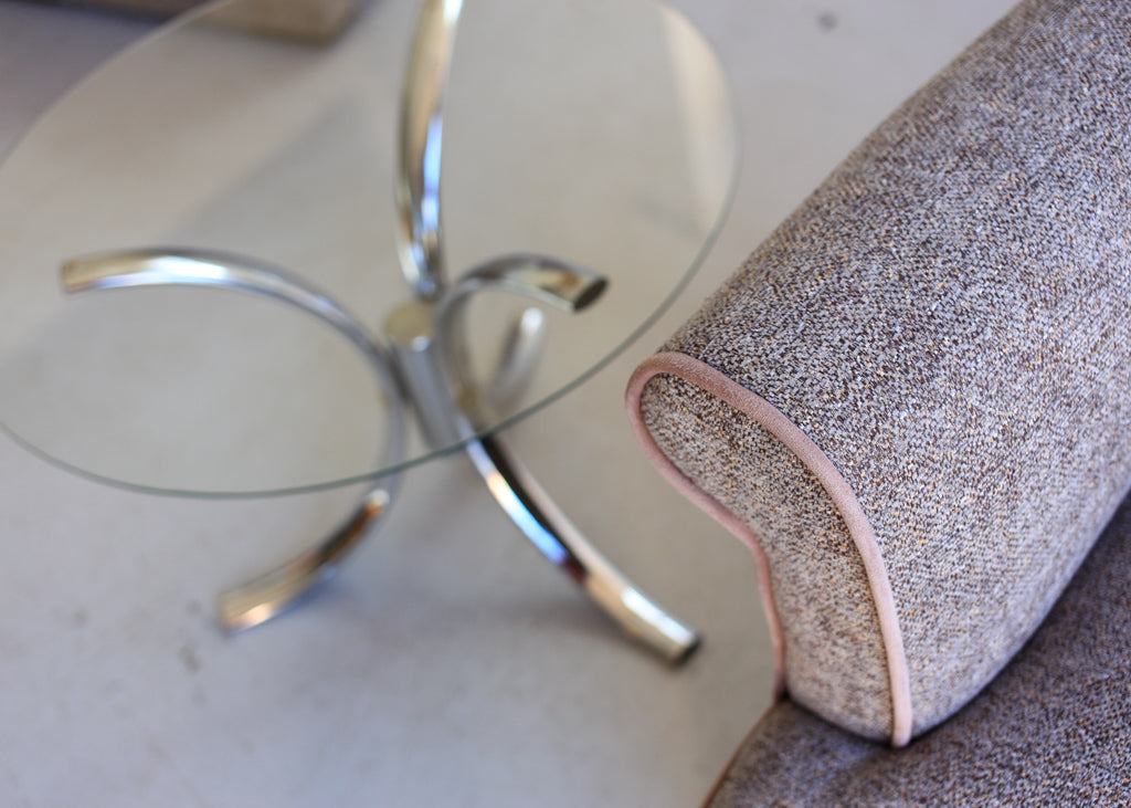 A Pair of Vintage Wingback Rocking Chairs