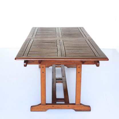 Twelve Seater Solid Wood Patio Table