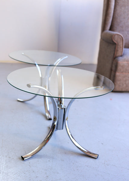 Steel and Chrome Side Tables - priced per unit