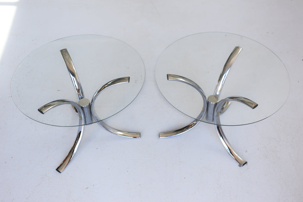 Steel and Chrome Side Tables - priced per unit