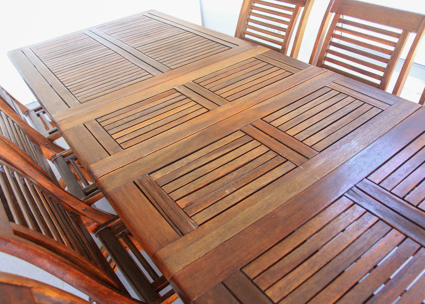 Twelve Seater Solid Wood Patio Table